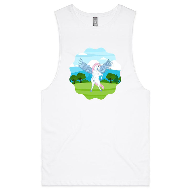 Colourful Pegasus AS Colour Barnard - Mens Tank Top Tee Ogo Merch