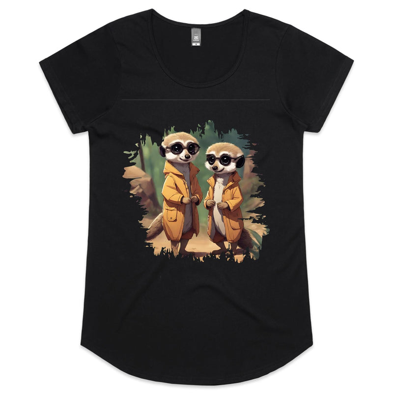 Cool Meerkats AS Colour Mali - Womens Scoop Neck T-Shirt Ogo Merch