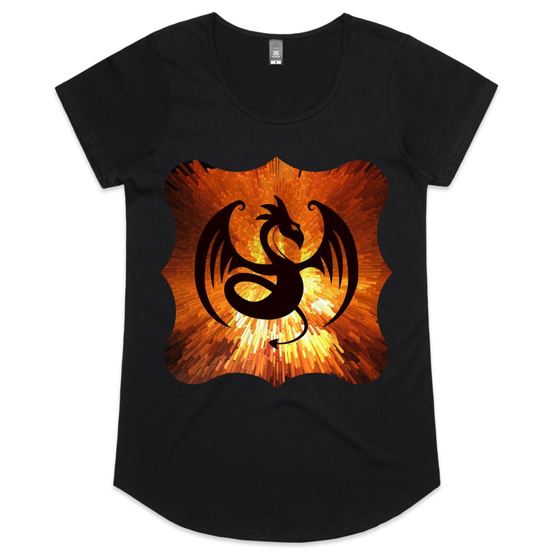 Volcanic Dragon AS Colour Mali Womens Scoop Neck TShirt Ogo Merch