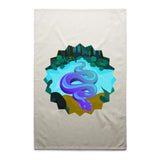 River Snake AS Colour Tea Towel