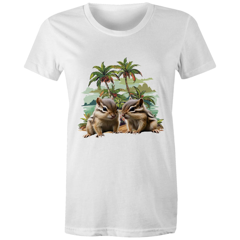Beach Chipmunks AS Colour - Women's Maple Tee Ogo Merch