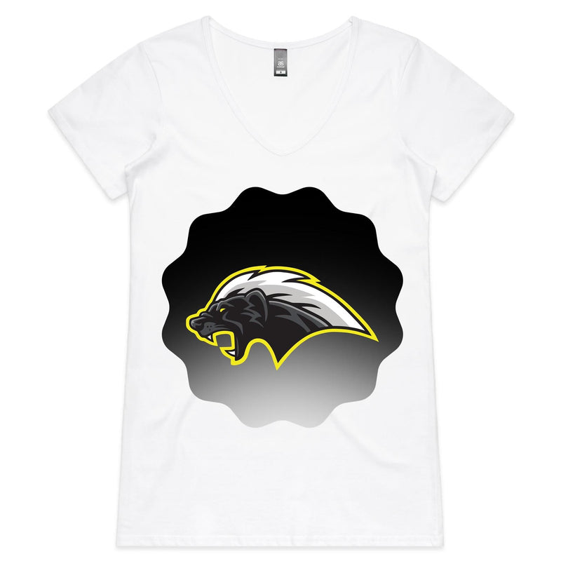 Honey Badger AS Colour Bevel Womens VNeck TShirt Ogo Merch