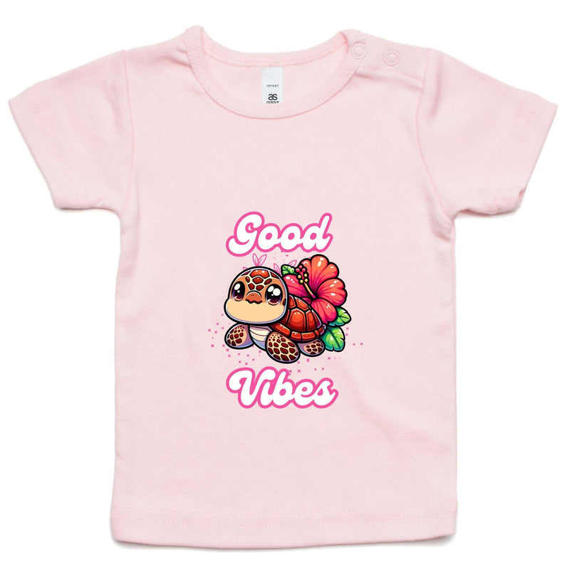 Good Vibes Turtle AS Colour - Infant Wee Tee Ogo Merch