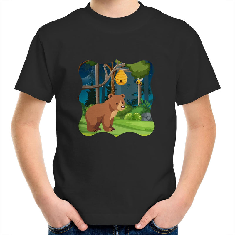 Bear and Bee AS Colour Kids Youth T-Shirt Ogo Merch