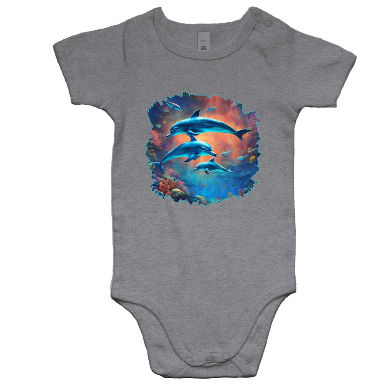 Dolphins AS Colour Mini Me - Baby Onesie Romper Ogo Merch