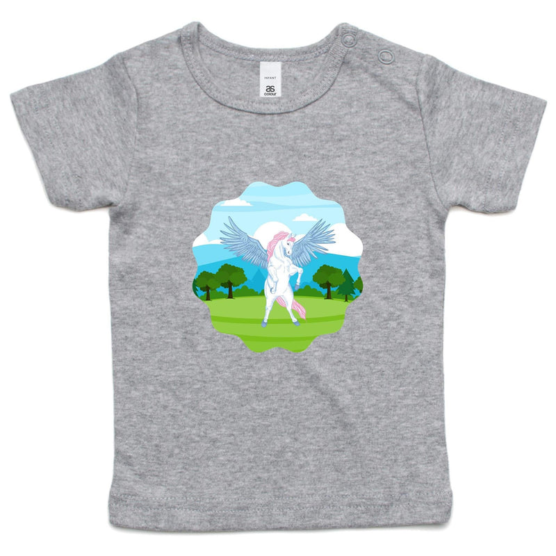 Colourful Pegasus AS Colour - Infant Wee Tee Ogo Merch