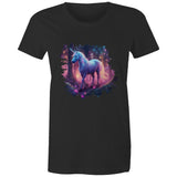 Pretty Unicorn AS Colour Women's Maple Organic Tee