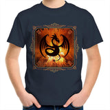 Volcanic Dragon AS Colour Kids Youth TShirt