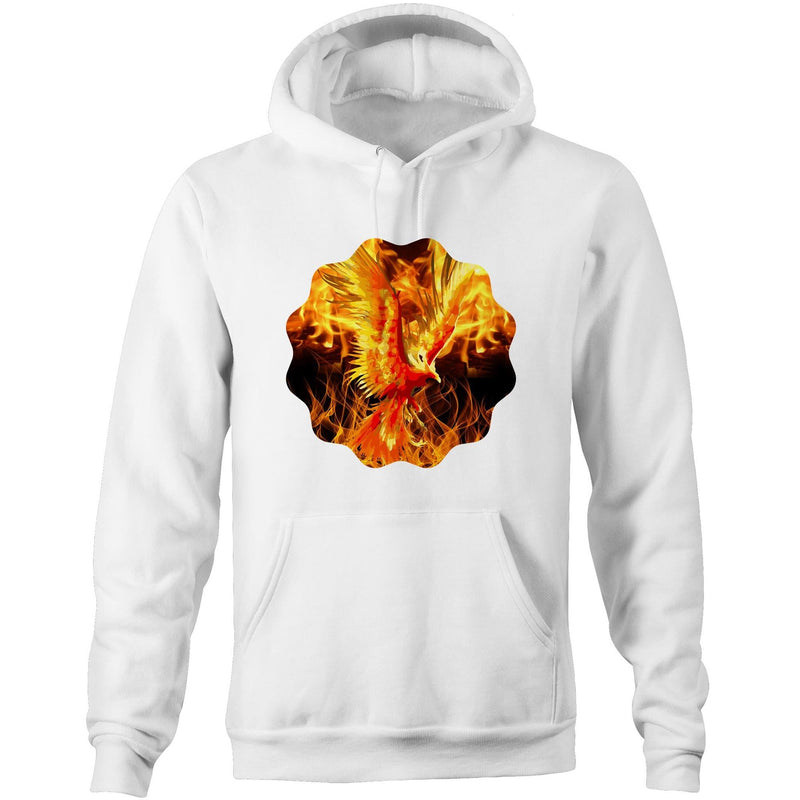 Flaming Phoenix AS Colour Stencil Pocket Hoodie Sweatshirt Ogo Merch