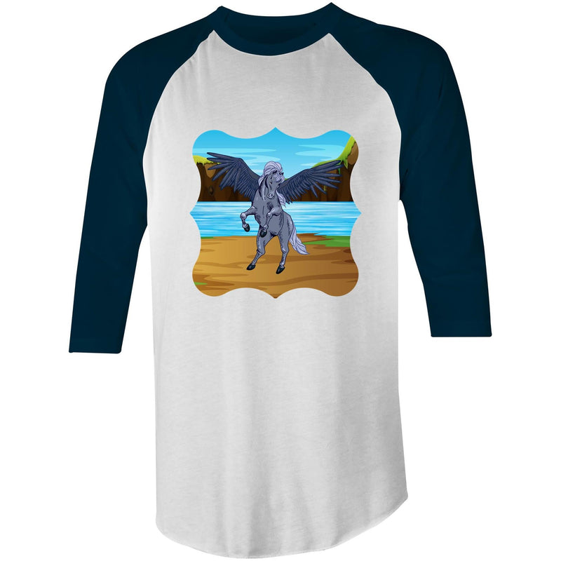Beach Pegasus AS Colour Raglan - 3/4 Sleeve T-Shirt Ogo Merch