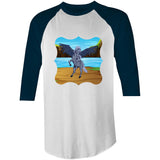 Beach Pegasus AS Colour Raglan - 3/4 Sleeve T-Shirt