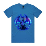 Glowing Blue Dragon AS Colour Staple Tee