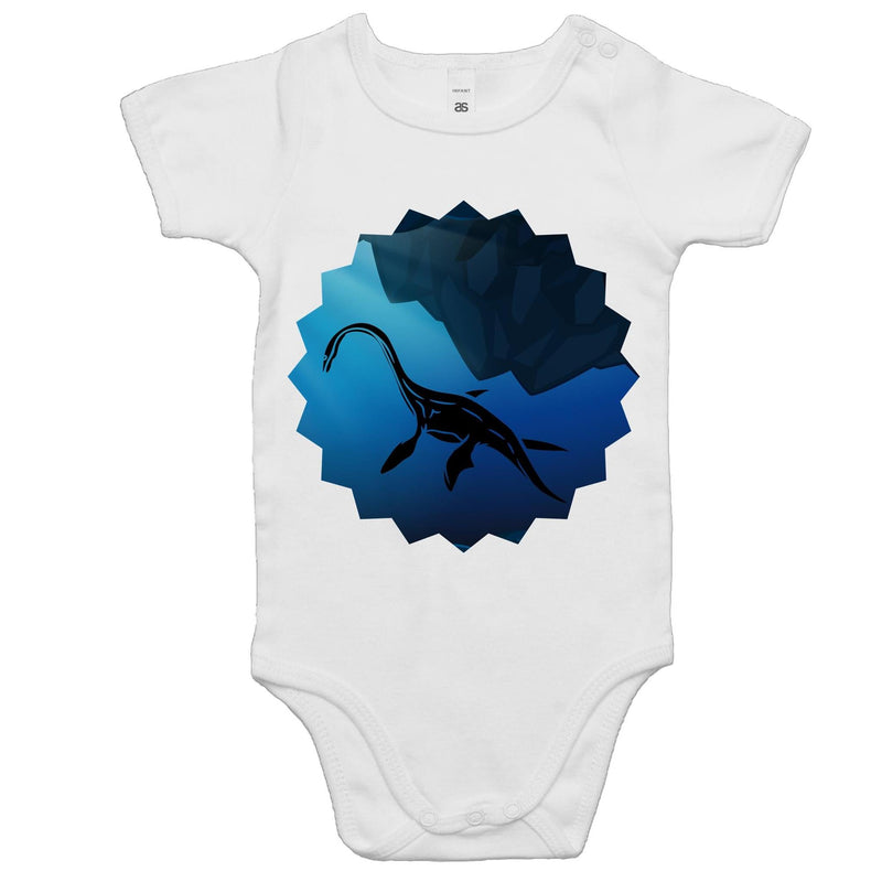 Plesiosaur AS Colour Mini Me Baby Onesie Romper Ogo Merch