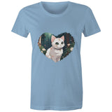 Cat in Heart AS Colour - Women's Maple Tee