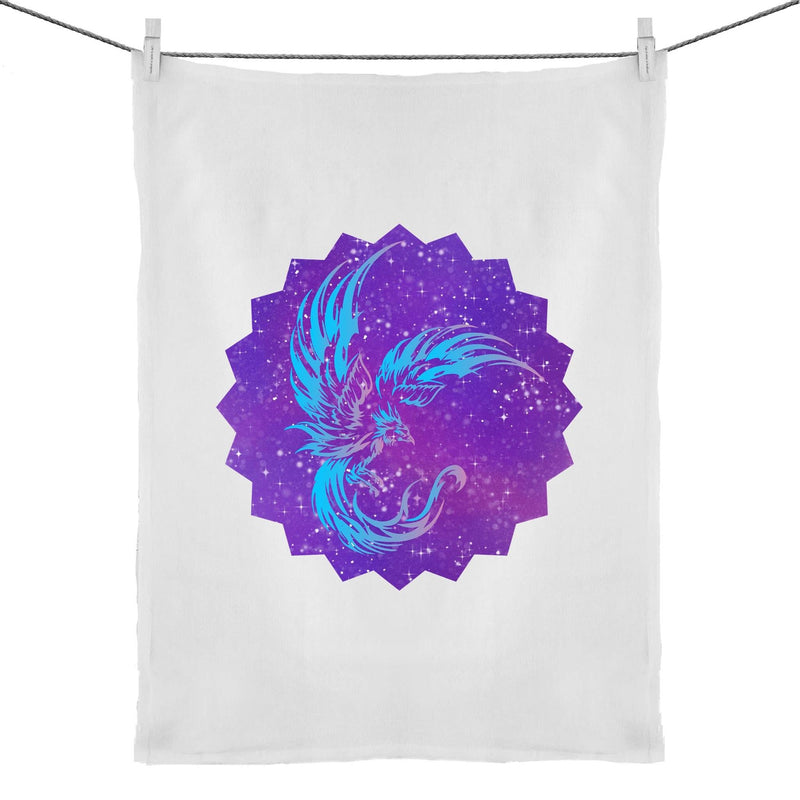 Blue Phoenix 50% Linen 50% Cotton Tea Towel Ogo Merch