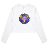 Gold Eagle AS Colour - Women's Long Sleeve Crop Tee