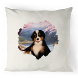 Dog 100% Linen Cushion Cover