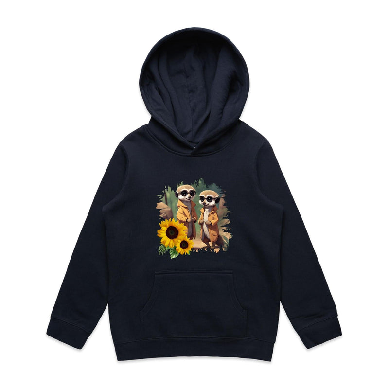 Sunflower Meerkats AS Colour - Youth Supply Hood Ogo Merch