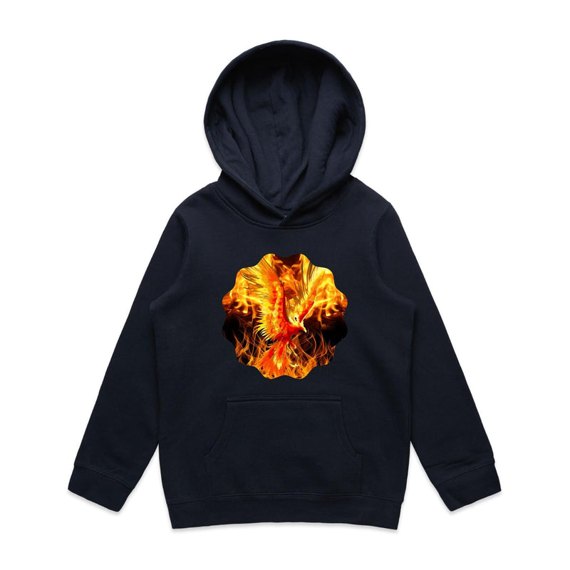 Flaming Phoenix AS Colour Youth Supply Hood Ogo Merch