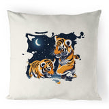 Tigers 100% Linen Cushion Cover