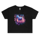 Pretty Unicorn AS Colour Women's Crop Tee