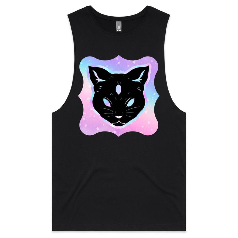 Psychic Cat AS Colour Barnard Mens Tank Top Tee Ogo Merch