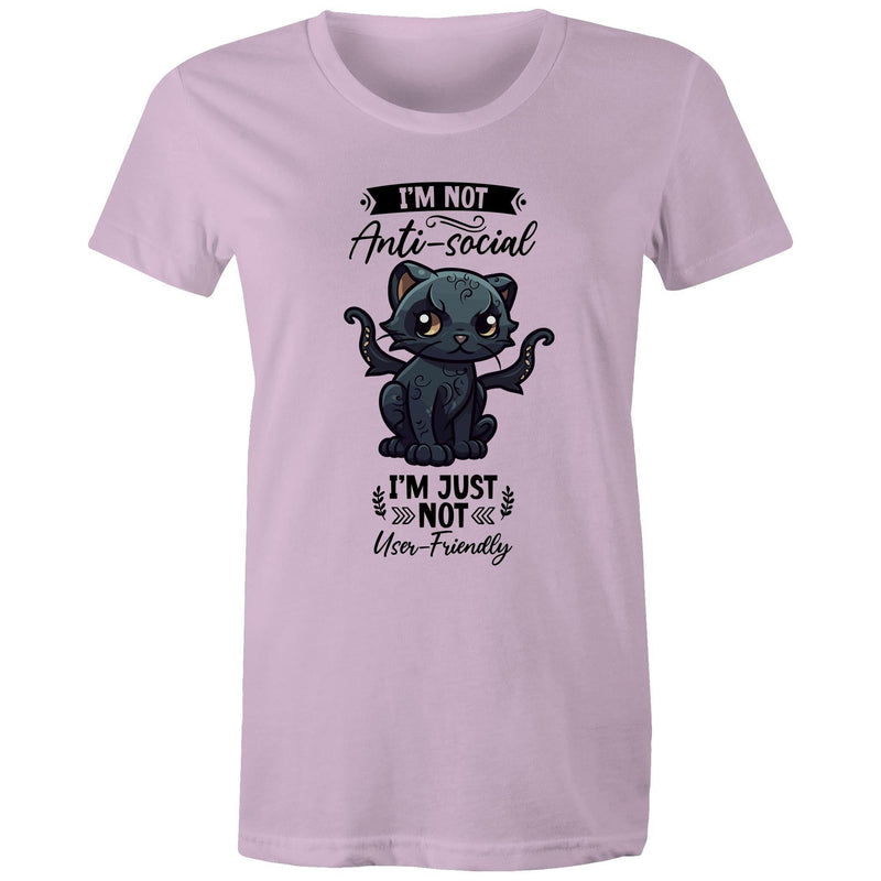 Antisocial Cat Monster AS Colour - Women's Maple Tee Ogo Merch