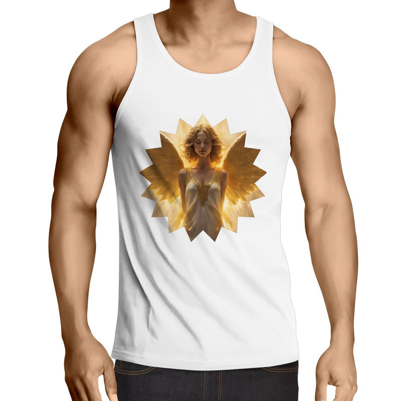 Angel AS Colour Lowdown Mens Singlet Top Ogo Merch