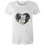 Cat in Heart AS Colour - Women's Maple Tee