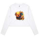 Baby Dragon AS Colour Women's Long Sleeve Crop Tee