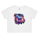 Pretty Unicorn AS Colour Women's Crop Tee