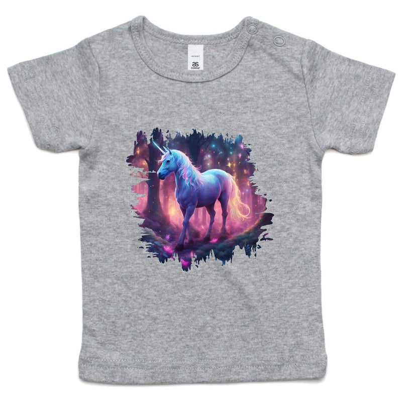 Pretty Unicorn AS Colour Infant Wee Tee Ogo Merch