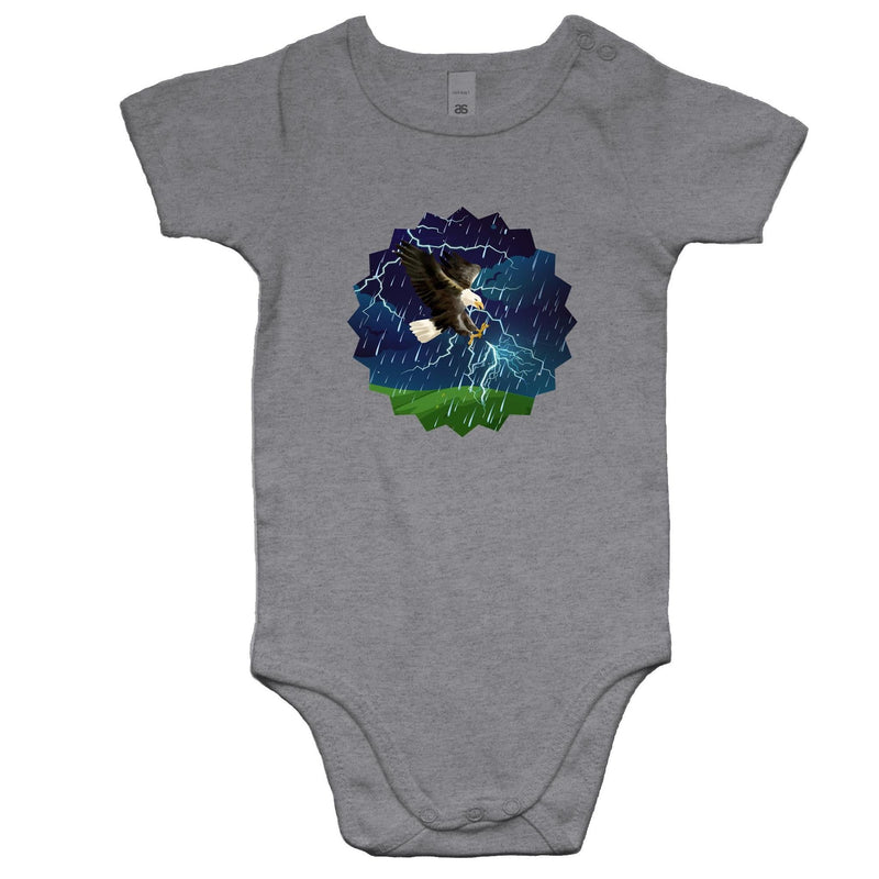 Lightning Eagle AS Colour Mini Me - Baby Onesie Romper Ogo Merch