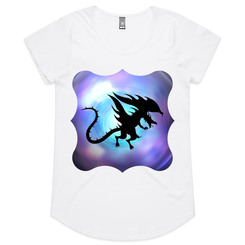 Glowing Dragon Womens Scoop Neck TShirt Ogo Merch