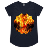 Flaming Phoenix AS Colour Mali Womens Scoop Neck Tshirt