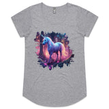 Pretty Unicorn AS Colour Mali Womens Scoop Neck TShirt