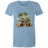 Beach Chipmunks AS Colour - Women's Maple Tee