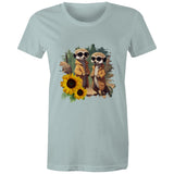 Sunflower Meerkats AS Colour - Women's Maple Tee