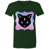 Psychic Cat AS Colour Women's Maple Tee