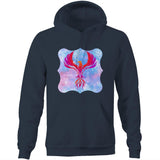 Red Phoenix Pocket Hoodie Sweatshirt