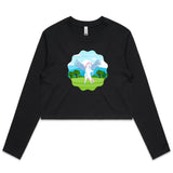 Colourful Pegasus AS Colour - Women's Long Sleeve Crop Tee