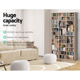 Artiss Bookshelf CD Storage Rack - BERT Oak Dropshipzone
