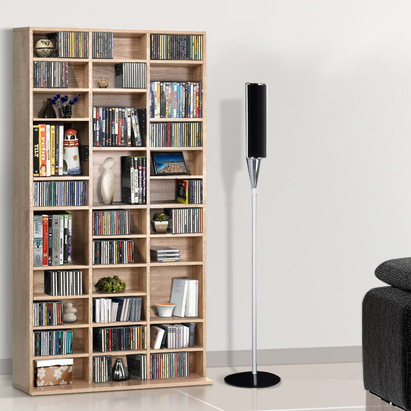 Artiss Bookshelf CD Storage Rack - BERT Oak Dropshipzone