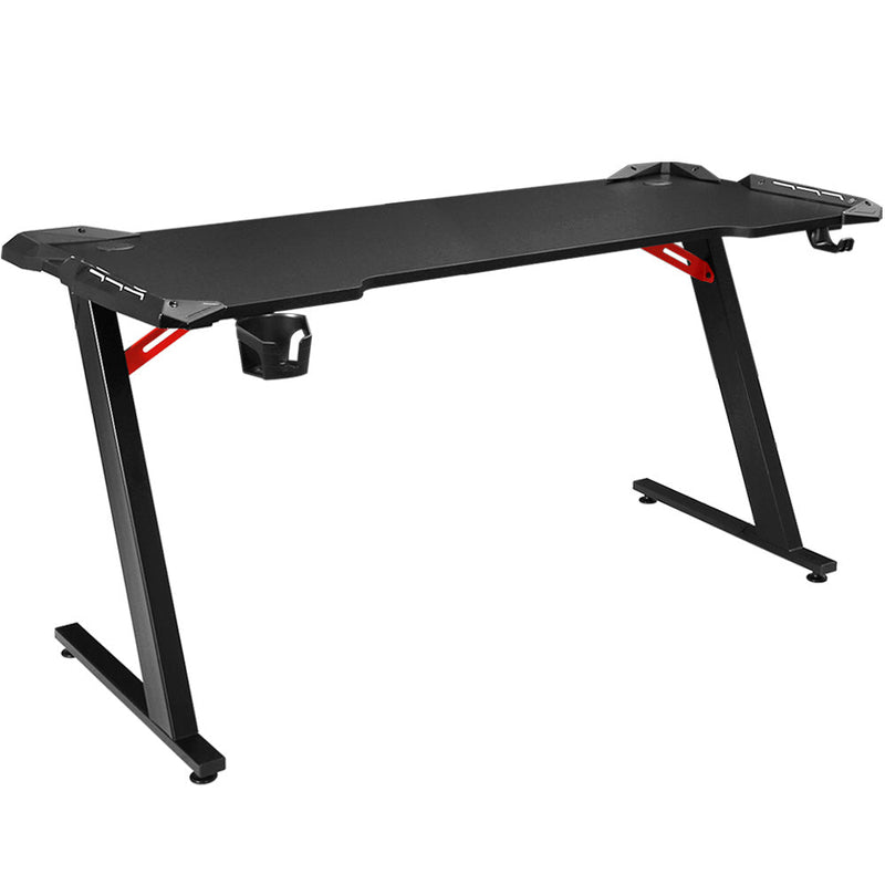 Artiss Gaming Desk Computer Desks LED Light 140CM Dropshipzone