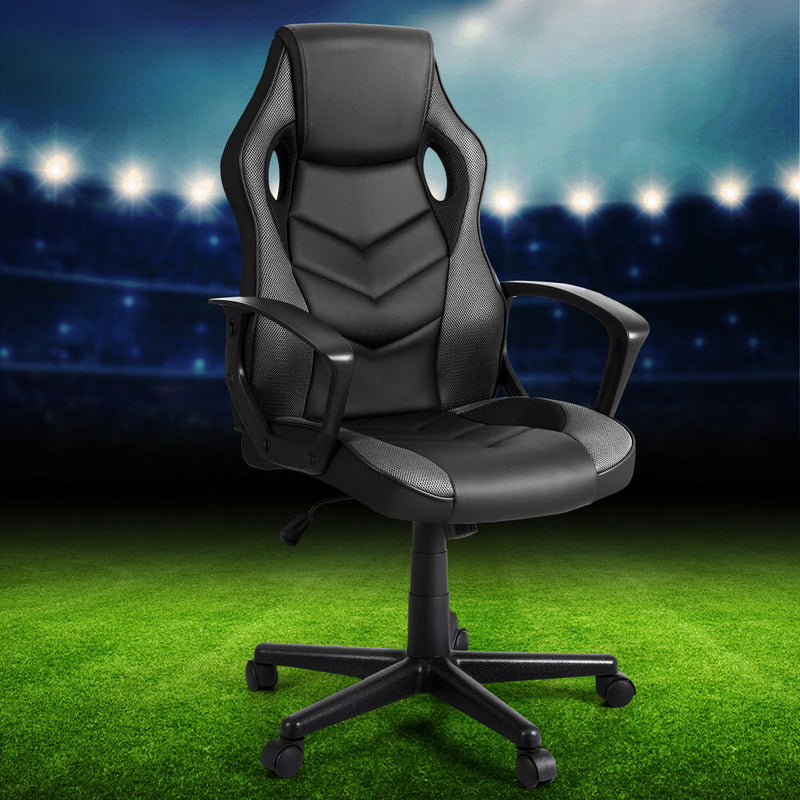 Artiss Gaming Office Chair - Grey Dropshipzone