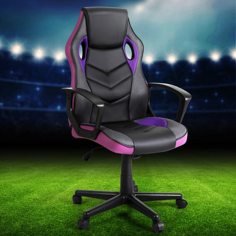 Artiss Gaming Office Chair Computer Chairs Purple Dropshipzone