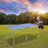 152cm Portable Tennis Table, Folding Ping Pong Table Game Set Dropshipzone