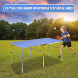 152cm Portable Tennis Table, Folding Ping Pong Table Game Set Dropshipzone