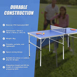 152cm Portable Tennis Table, Folding Ping Pong Table Game Set Dropshipzone
