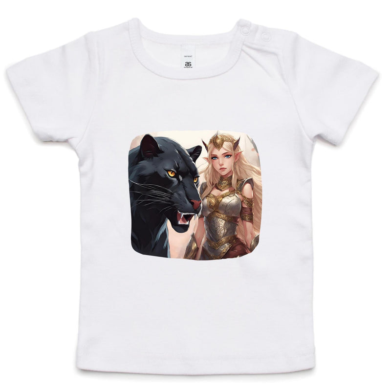 Panther and Elf AS Colour - Infant Wee Tee Ogo Merch